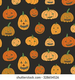 Halloween pumpkins pattern