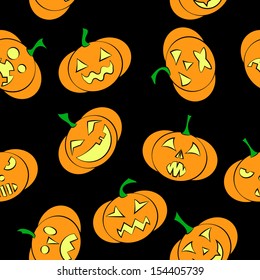 halloween pumpkins seamless