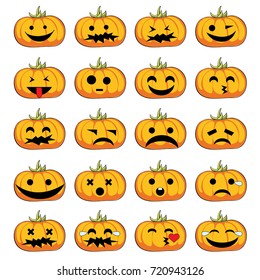 Halloween pumpkins smiles