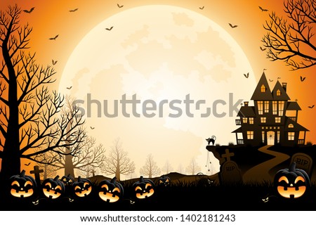 Similar – Image, Stock Photo house and lantern backlit