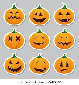 Halloween pumpkins - stickers