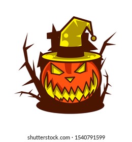 Halloween pumpkins vector event holiday for background flyer