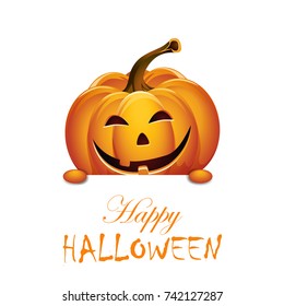Halloween pumpkin.Vector illustration