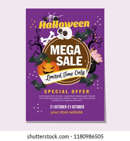 halloween purple sale flat style