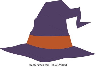Halloween, Purple Witch Hat Halloween Costume Design
