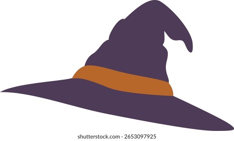 Halloween, Purple Witch Hat Halloween Costume Graphic