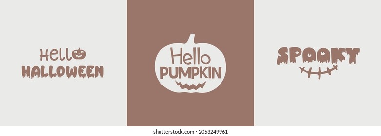 Halloween quote and element design asset for craft, printable, sublimation, card for Cutting Machines, Halloween design for shirt, mug, Tumbler, Bag, Suitable for women, Vector for Trendy women shirts