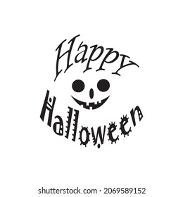 Halloween quote lettering  motivation design craft