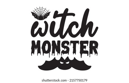 Halloween Quote Printable Vector Illustration. Old badge, label, logo template.  Vector illustration. eps 10