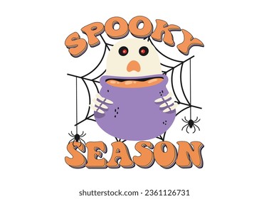 Halloween Quote, Retro Halloween, Spooky Season,Boo, Witch, Ghost,Cute Halloween, Cute Ghost, Boo, Pastel