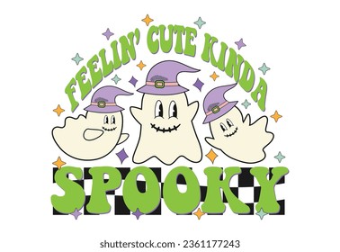 Halloween Quote, Retro Halloween, Spooky Season,Boo, Witch, Ghost,Cute Halloween, Cute Ghost, Boo, Pastel 