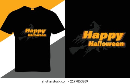 Halloween quote t-shirt design template vector