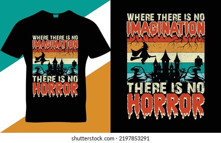 Halloween quote t-shirt design template vector