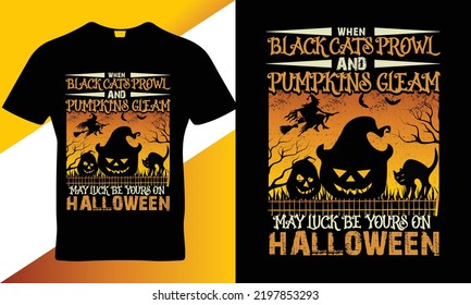 Halloween quote t-shirt design template vector