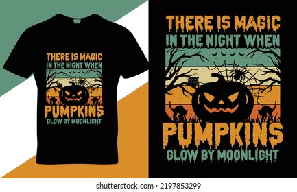 Halloween quote t-shirt design template vector