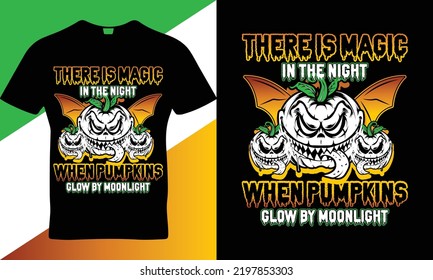 Halloween quote t-shirt design template vector