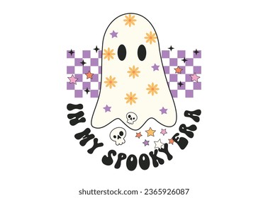 Halloween, Cita de Halloween, Vector de Halloween, Boo, Spooky, Bruja, Halloween retro