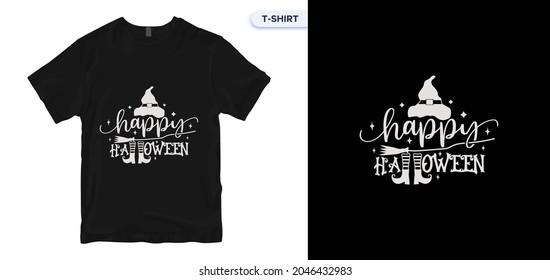 Halloween Quote_12 t-shirt design. Halloween Quote vector lettering,  typography. Vector print quotes for a t-shirt. Global swatches.