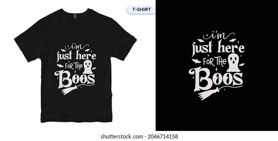 Halloween Quote_16 t-shirt design. Halloween Quote vector lettering,  typography. Vector print quotes for a t-shirt. Global swatches.