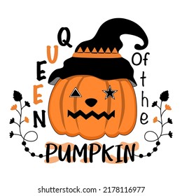 Halloween quotes designed in doodle style in black and orange tones on white background for Halloween themed decorations, t-shirt designs, bag designs, mugs, fabric patterns, t-shirt designs, cards 