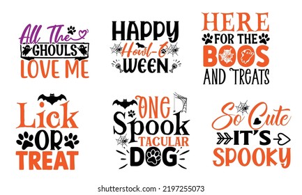 Paquete de diseño SVG de citas de Halloween 