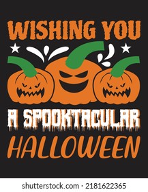 Halloween Quotes T shirt Design Vector