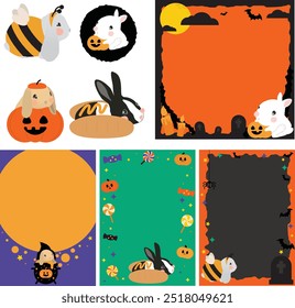 Halloween rabbit clip art, Spooky rabbit, Rabbit in Halloween costume