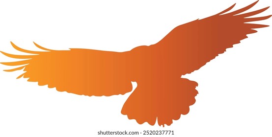 Halloween Raven Silhouette with Colorful Design. Vector Illustration