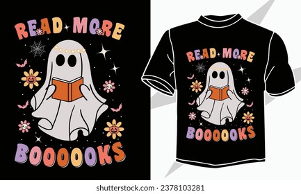 halloween read more books t shirt design