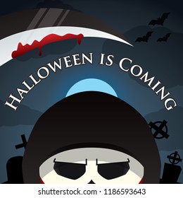 Halloween and Reaper illustration