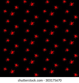 Halloween red spider pattern