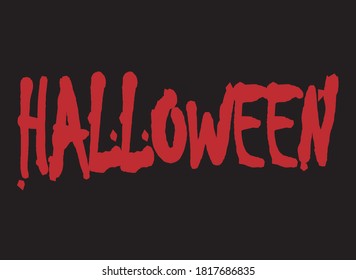Halloween auf rotem Hintergrund