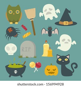 Halloween Related Objects and Elements