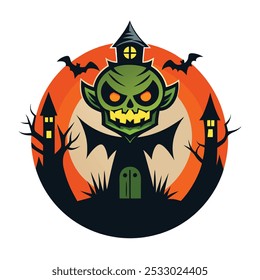 Halloween related t-shirt design vector 