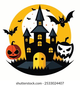 Halloween related t-shirt design vector 