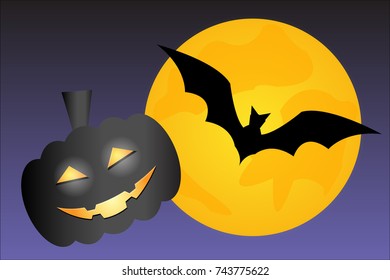 Halloween Release date of the ghost to have fun and have a bat.vector