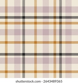 Halloween retro color tartan plaid textile vector seamless repeat pattern.