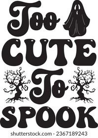 Halloween retro design, t shirt design