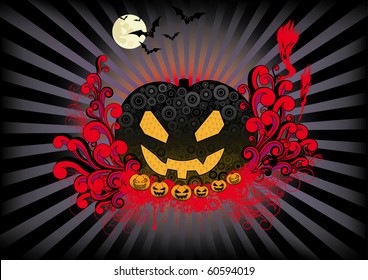 Halloween retro design for your party flyer.