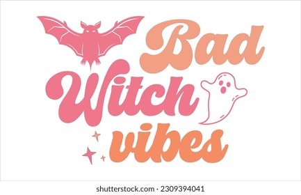 Halloween Retro SVG Design, Halloween Retro SVG, Halloween SVG Bundle.