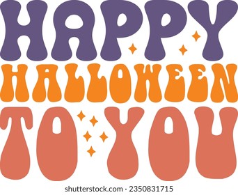 Paquete de diseño de halloween retro svg y archivo eps