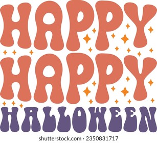 Halloween retro svg design bundle and eps file