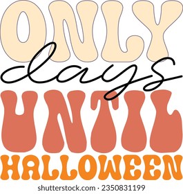 Halloween retro svg design and eps file