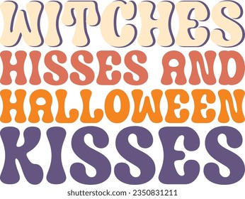 Halloween retro svg design and eps file