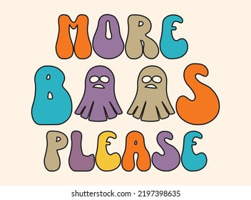 Halloween retro t-shirt design  vector file