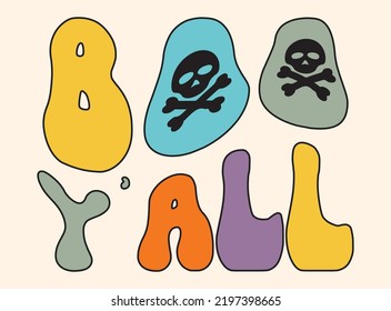 Halloween retro t-shirt design  vector file