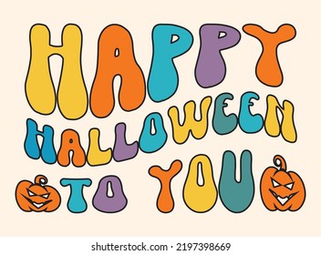 Halloween retro t-shirt design  vector file