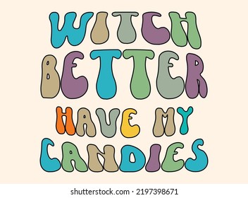 Halloween retro t-shirt design  vector file