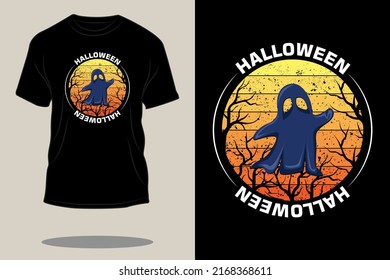 Halloween retro vintage t shirt design