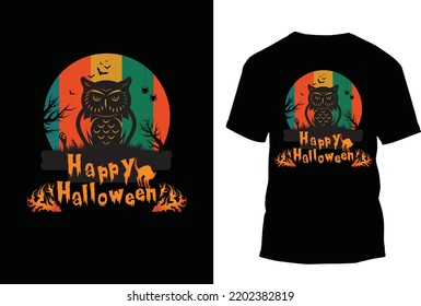 Halloween retro vintage t shirt design
